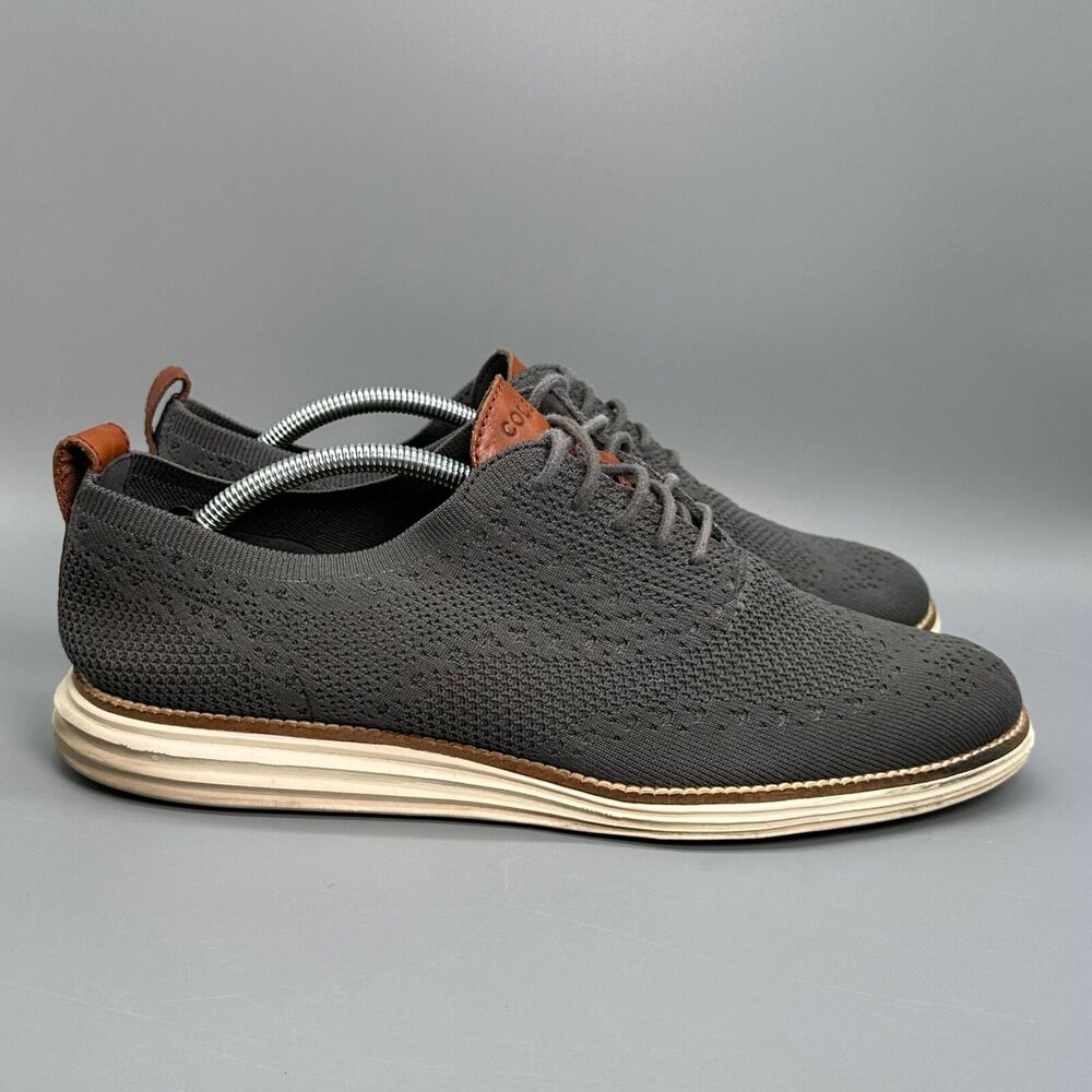 Cole Haan Original Grand Oxford Mens Size 11 Gray Round Toe Dress Shoe Sneakers